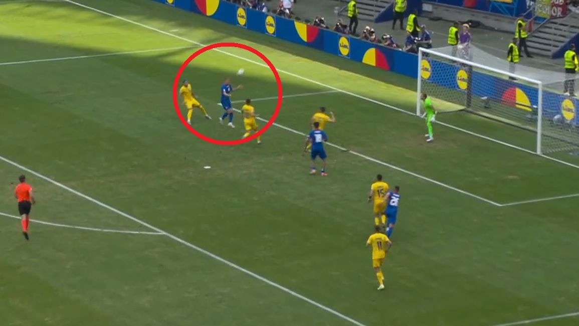 Twitter / Screen / TVP Sport / Na zdjęciu: Ondrej Duda dał Słowacji prowadzenie w meczu z Rumunią