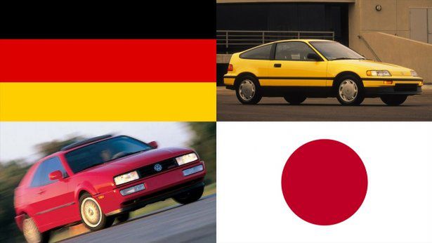 VW Corrado i Honda CRX