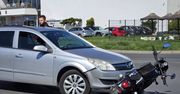 Na Góreckiej samochód uderzył w motocyklistę