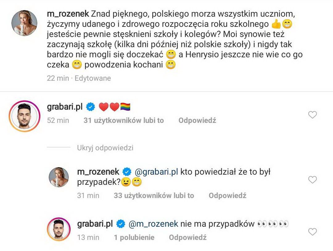 Małgorzata Rozenek potwierdza, że ubiór jej synka "to nie przypadek"