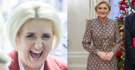 Agata Duda pełni obowiązki pierwszej damy odziana we wzorzystą suknię. Stylizację uzupełniła paskiem za 1,5 tysiąca. Stylowa?