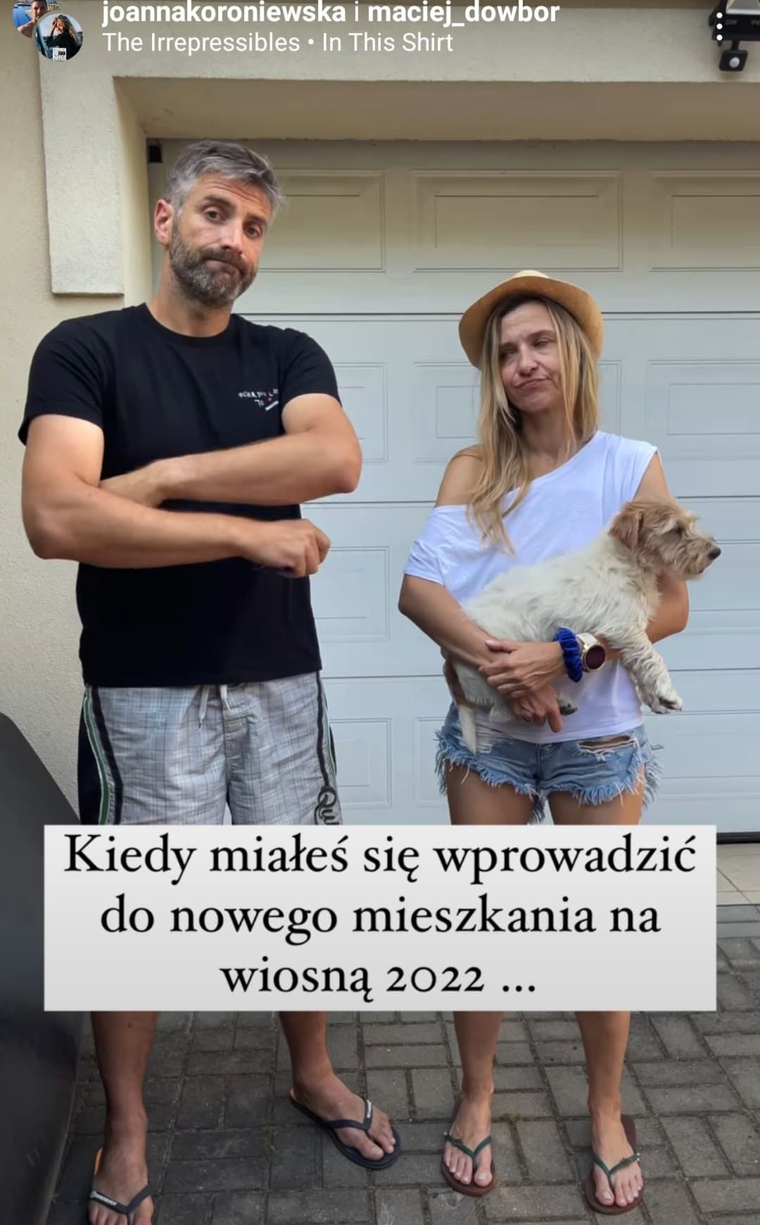 Joanna Koroniewska, Maciej Dowbor o wprowadzeniu się do nowego mieszkania