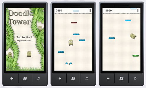 Doodle Tower ? podróbka Doodle Jump na WP 7