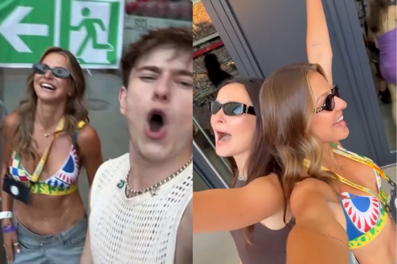 Tak Anna Lewandowska WYWIJAŁA na koncercie Bad Bunny'ego! "Najlepiej bawiąca się osoba" (WIDEO)
