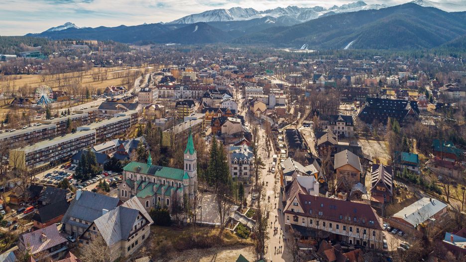 Zakopane z lotu ptaka