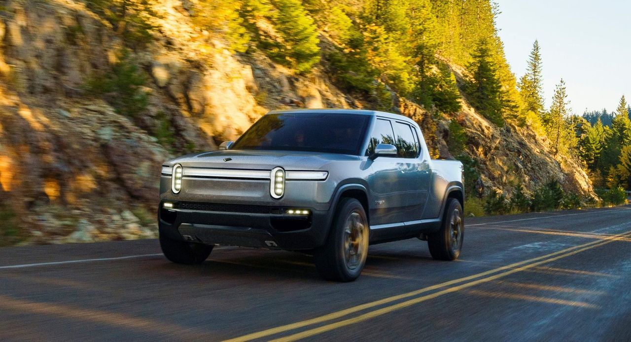 Rivian R1T to pickup z mocnym napędem elektrycznym.