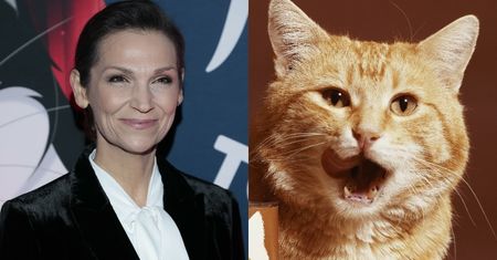Wystrojona Olga Bończyk pozuje na evencie KOCIEJ KARMY... (ZDJĘCIA)