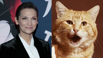Wystrojona Olga Bończyk pozuje na evencie KOCIEJ KARMY... (ZDJĘCIA)