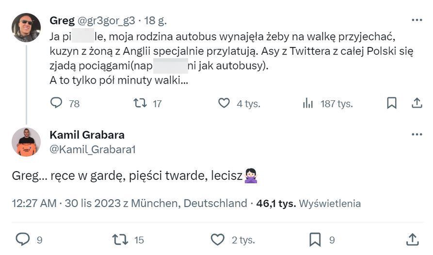 Komentarz Kamila Grabary pod wpisem "Grega"