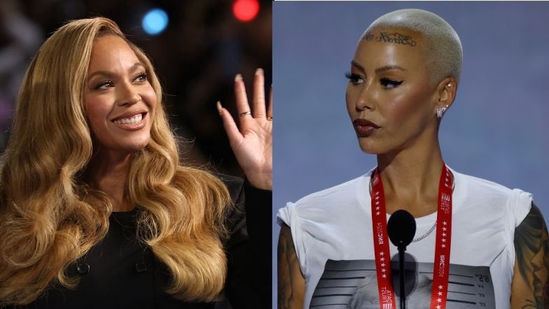 Beyoncé backs Harris; Amber Rose cries copycat at rally