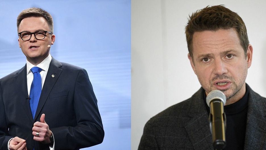 Szymon Hołownia i Rafał Trzaskowski