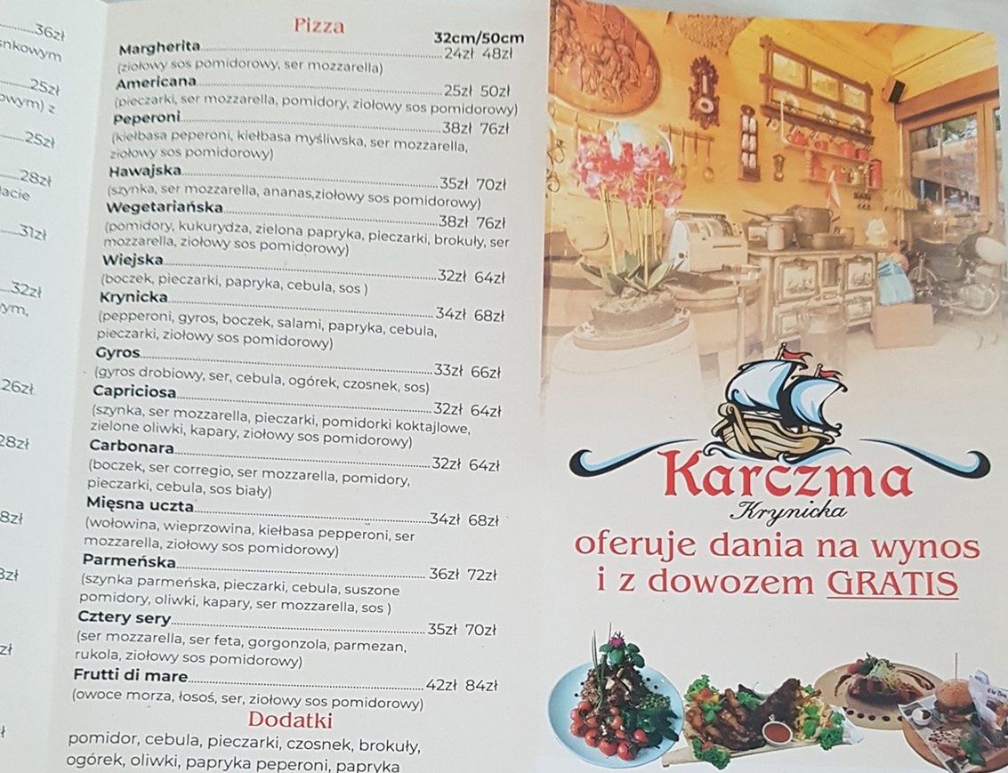 W Karczmie Krynickiej rekordowa pizza kosztuje 84 zł 