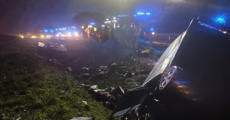 Małopolska. Wypadek na A4. 13 osób rannych