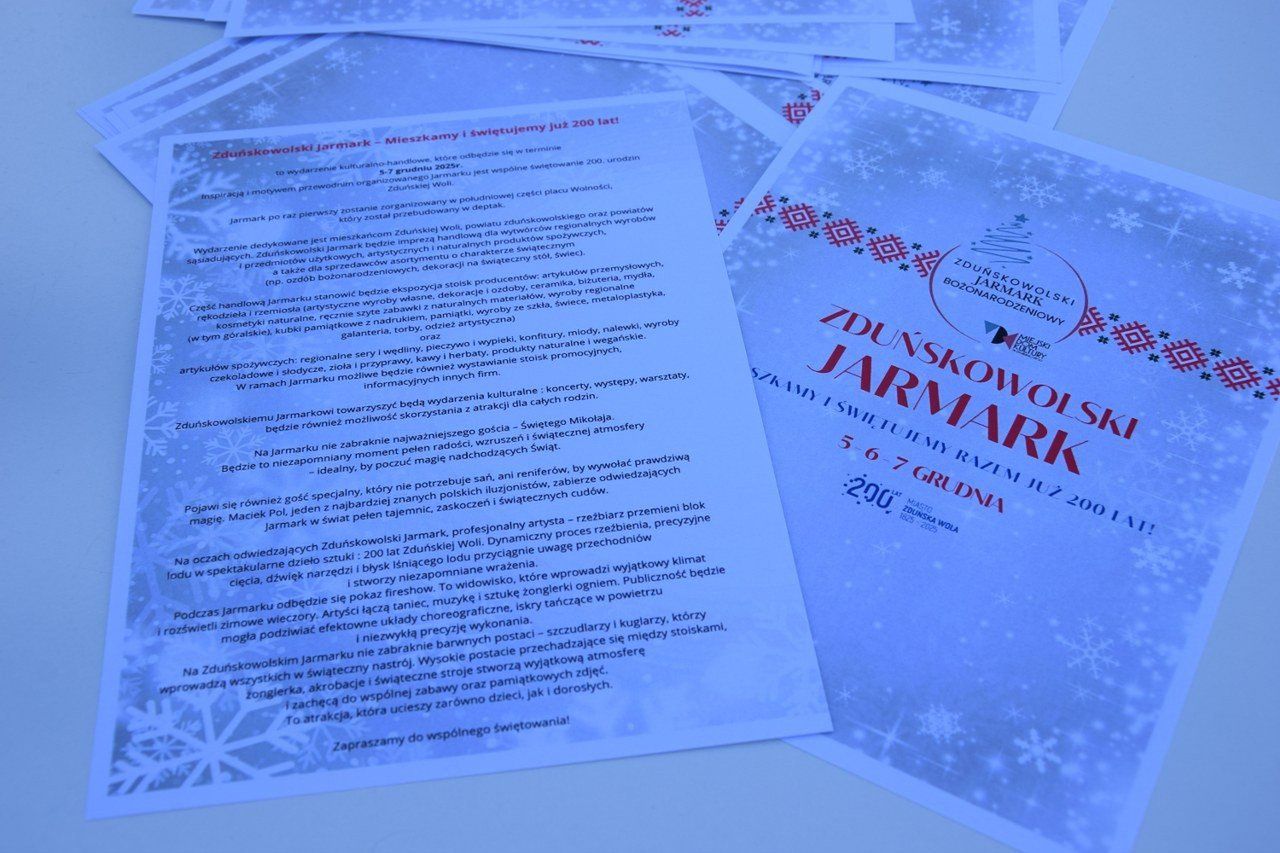 Zduńskowolski Jarmark Bożonarodzeniowy odbędzie się w grudniu. Ma trwać trzy dni