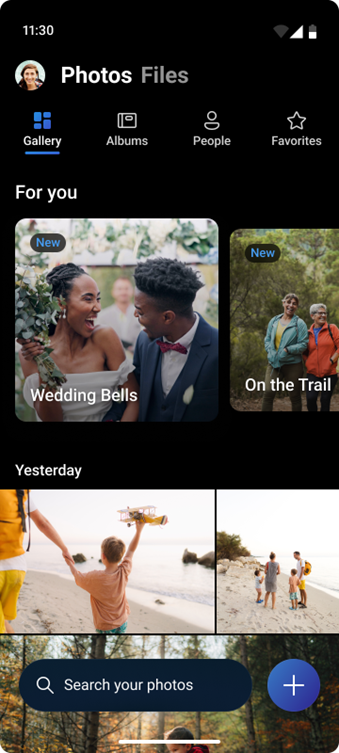 Refreshed OneDrive application
