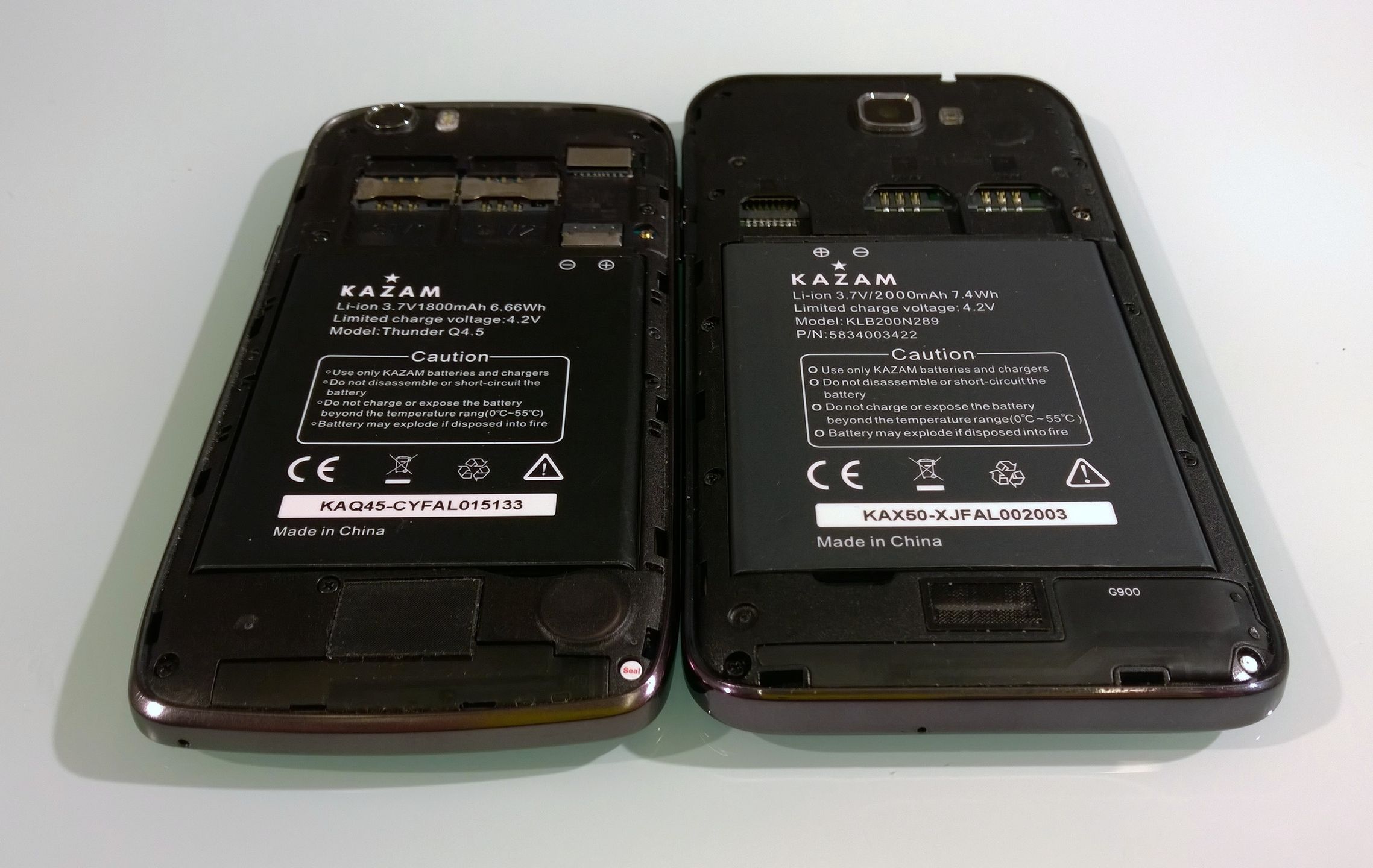 Thunder Q4.5 i Trooper X5.0. Test smartfonów Kazam 26