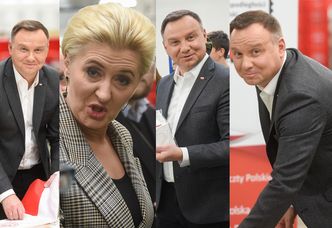 Andrzej Duda z Agatą wysyłają flagi Polakom (ZDJĘCIA)