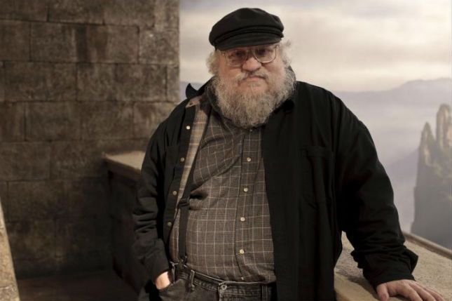 George R.R. Martin na planie "Gry o tron"