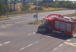 Koszmarny wypadek w Lubinie. Kamera zarejestrowała przerażający moment