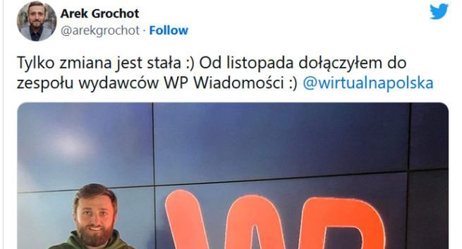 Arkadiusz Grochot przeszedł z RMF FM do Wirtualnej Polski
