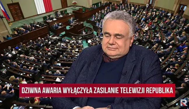 Pasek o awarii prądu w Republice