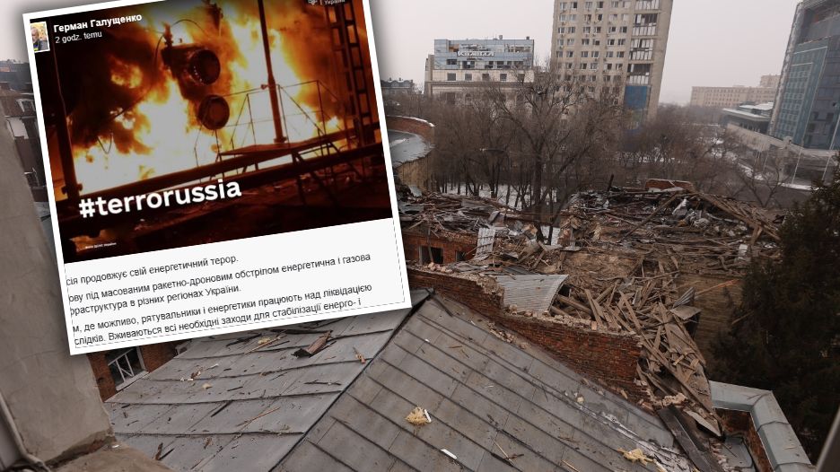 Zmasowany atak rakietowy Rosji na infrastrukturę energetyczną. Ukraińcy: terror energetyczny