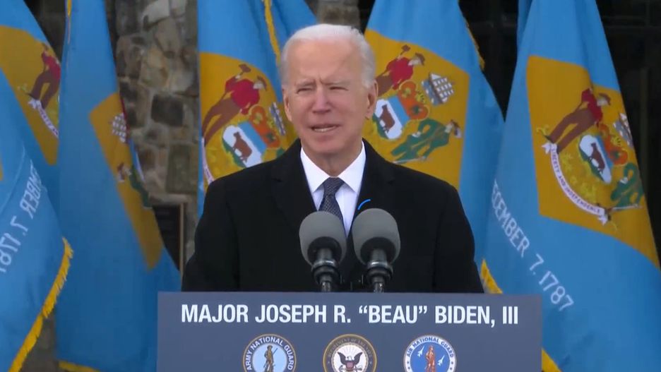 USA. Joe Biden przemówił w swoim rodzinnym stanie przed wyjazdem do Waszyngtonu