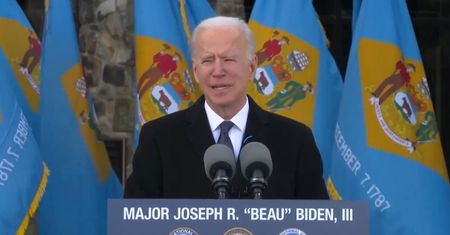 USA. Joe Biden przemówił w swoim rodzinnym stanie przed wyjazdem do Waszyngtonu