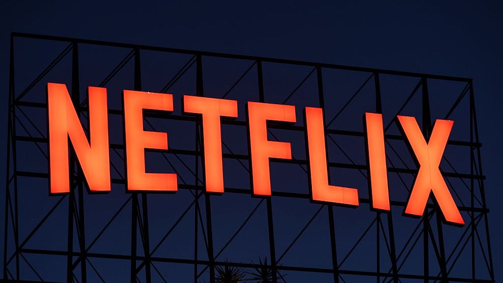 Netflix
The Netflix logo is seen on the roof of an office building in Los Angeles, California, on May 29, 2026. (Photo by Michael Yanow/NurPhoto via Getty Images)
NurPhoto
signage