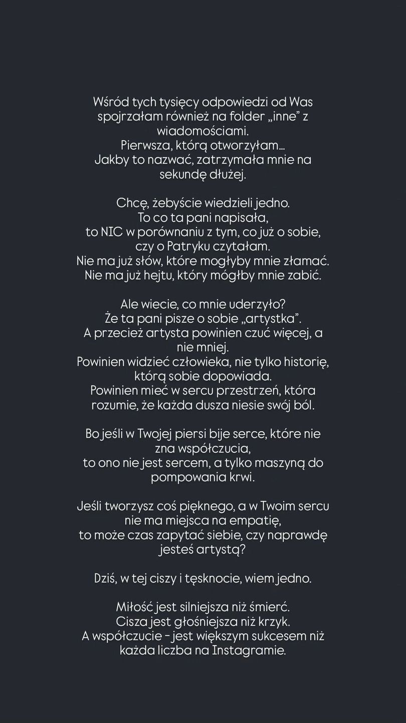 Sylwia Peretti o swojej instagramowej aktywności