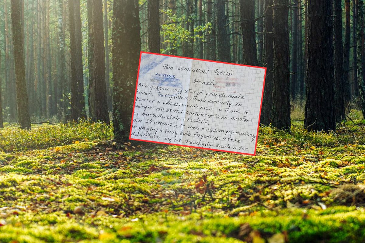 83-latka uratowana podczas grzybobrania. Jej gest poruszył policjantów