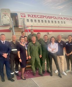Żona Sławosza pokazała samolot i ekipę. Tak wrócą do Europy