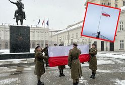 Nowa inicjatywa prezydenta. Dziś odbyła się zmiana flagi