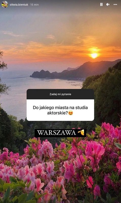 InstaStories Oliwii Bieniuk
