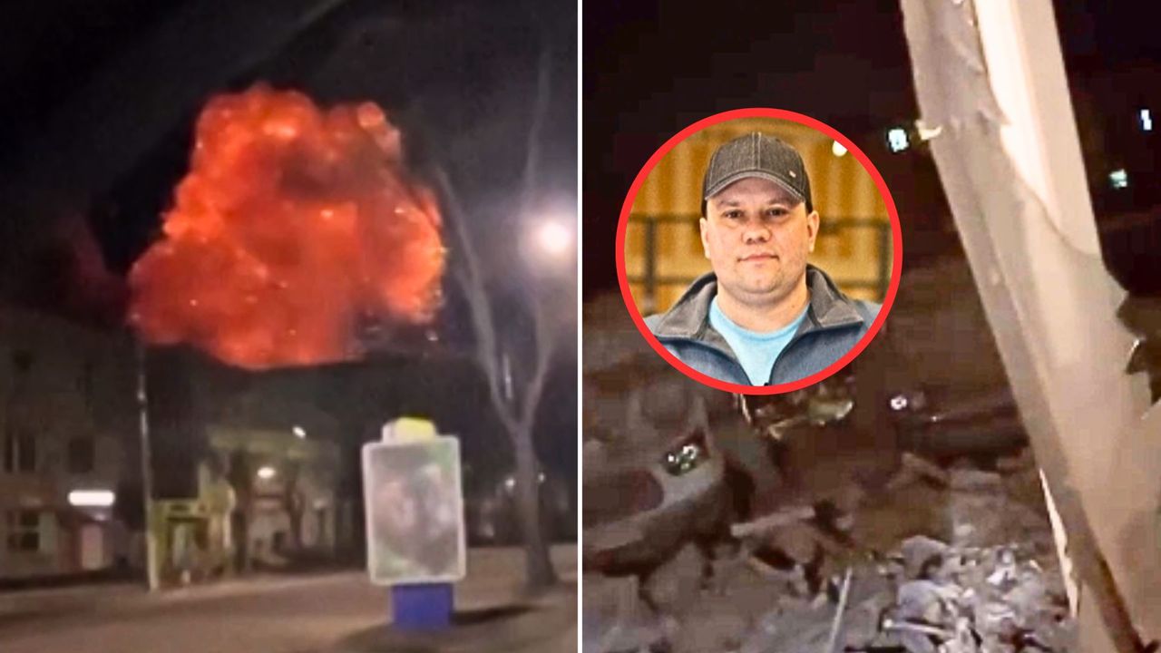 Moment ataku Rosji na hotel w Ukrainie. Polak przeżył i pokazał nagranie