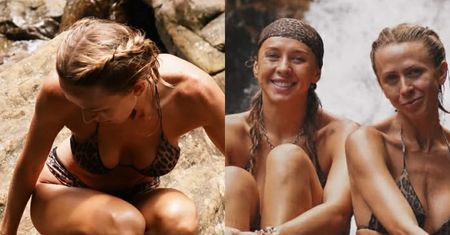 Ilona i Milena Krawczyńskie pozują w bikini pod wodospadem na Sri Lance (FOTO)