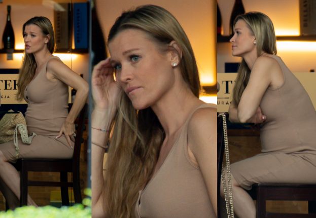 Obolała Joanna Krupa na biznesowym spotkaniu. Nie planuje urlopu macierzyńskiego? (FOTO)