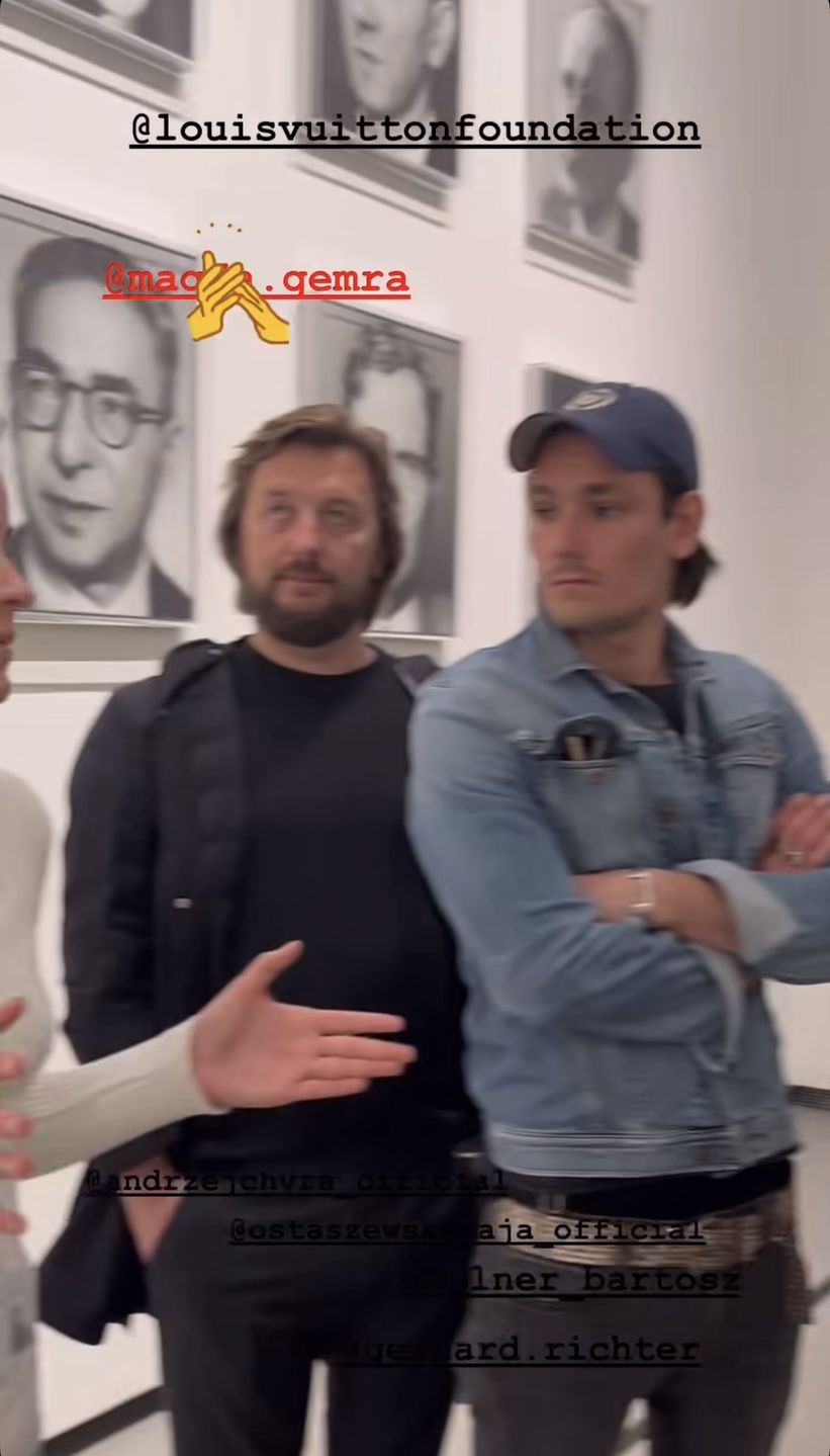 Magda Cielecka w muzeum z Gelnerem i Chyrą