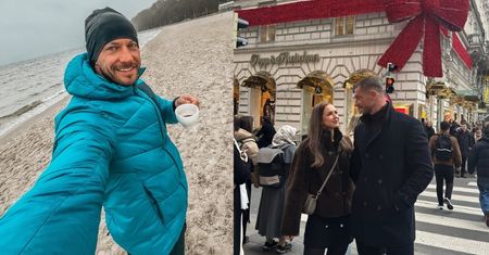 Zakochany Dariusz Pachut pozuje w Wiedniu z NOWĄ PARTNERKĄ u boku (FOTO)
