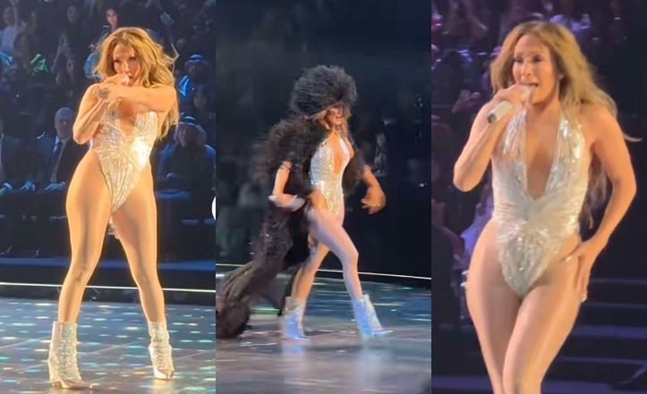 Jennifer Lopez szaleje na scenie w skąpym body