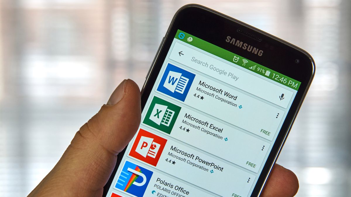 Aplikacje Microsoft Office z depositphotos