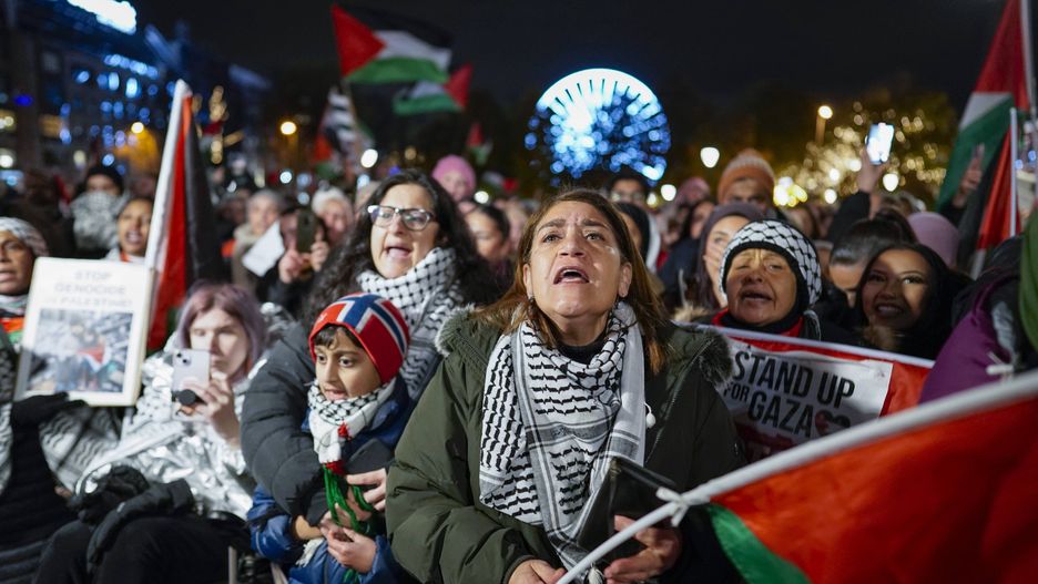 Propalestyńska demonstracja w Oslo