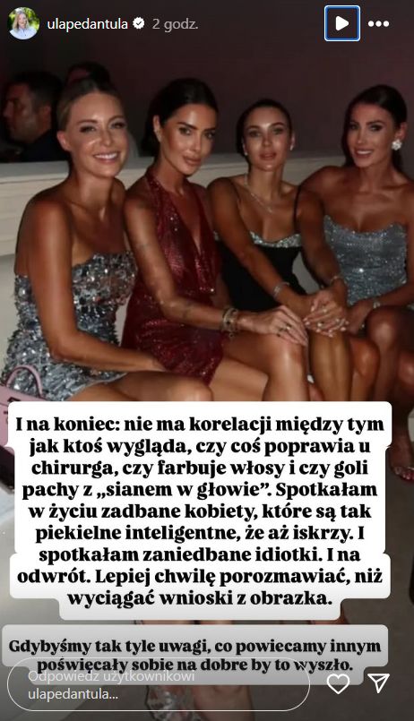 Ula Pedantula stanęła w obronie kobiet na zdjęciu