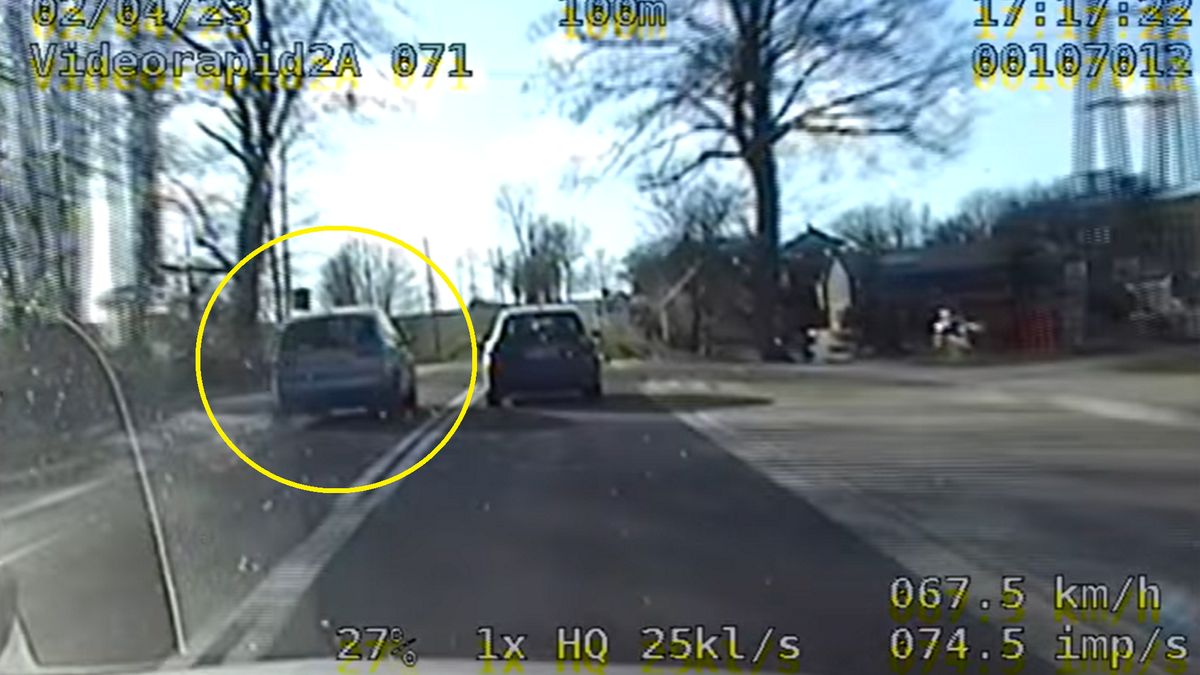 Kierowca forda został nagrany