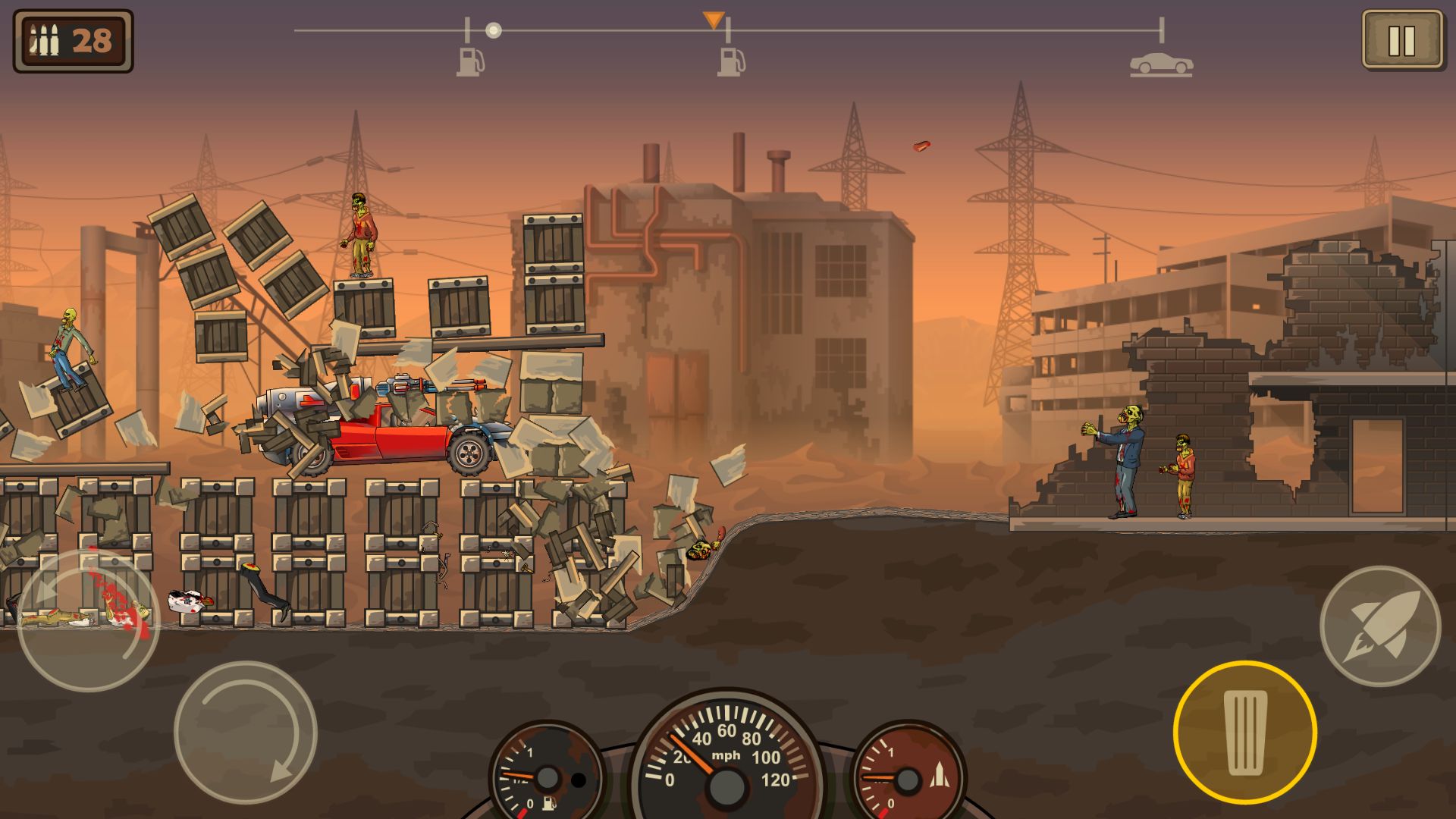 Destrukcja na każdym kroku podczas apokalipsy zombie - recenzja gry Earn to Die 2 7