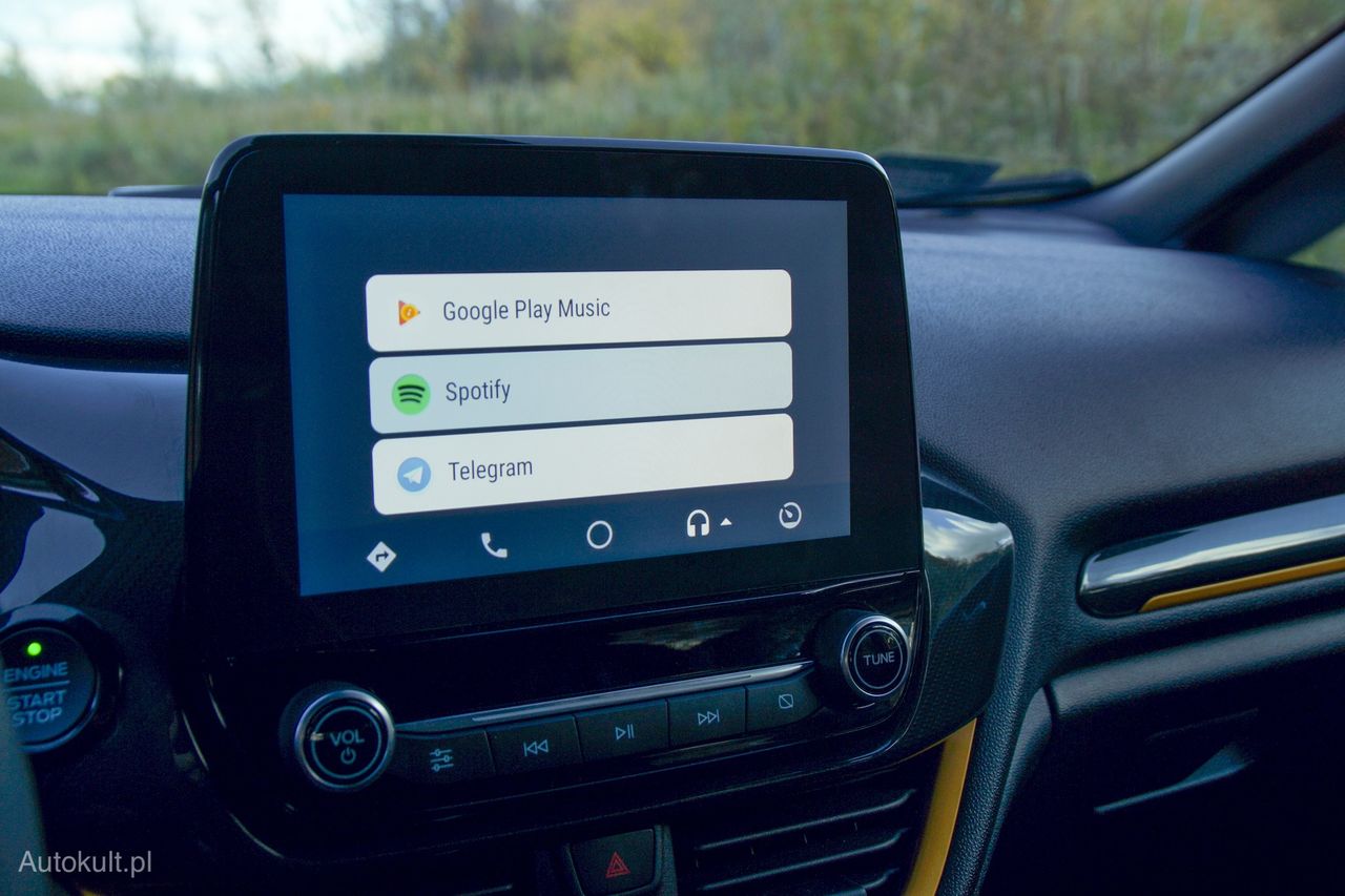 Wybór aplikacji w Android Auto