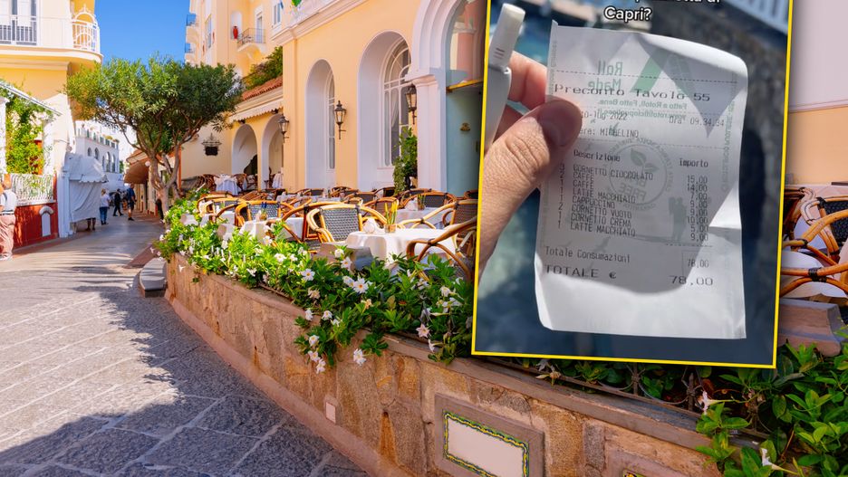 Śniadanie na Capri to może być spory wydatek 