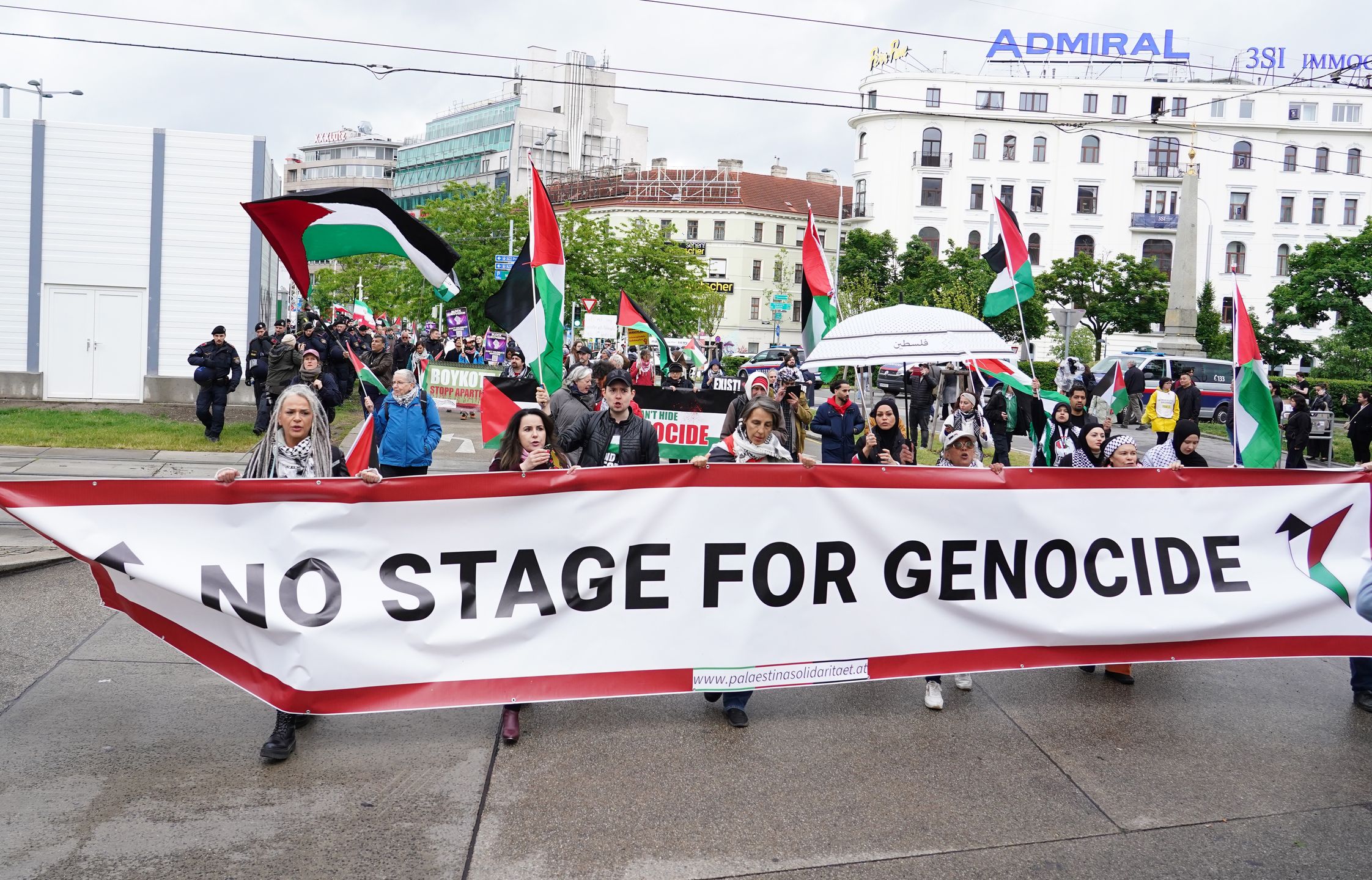 protest przed Konkursem Piosenki Eurowizji 2026