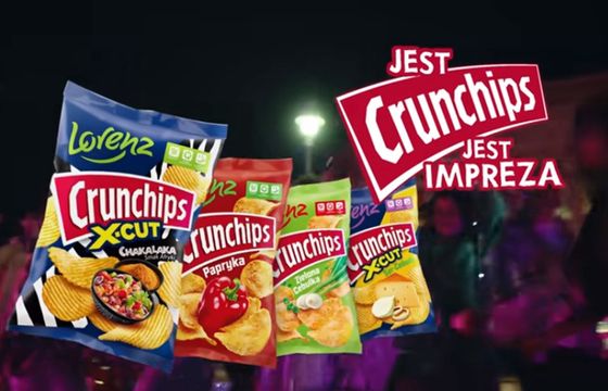 Chipsy Crunchips w nowych opakowaniach ze zmienionym logo