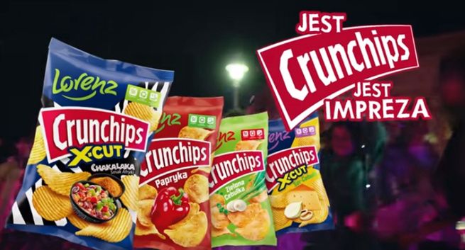 Chipsy Crunchips w nowych opakowaniach ze zmienionym logo
